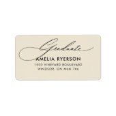 卒業住所 シール (正面)