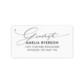 卒業住所 シール (正面)