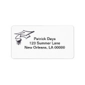 卒業住所 シール (正面)