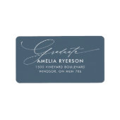 卒業住所 シール (正面)