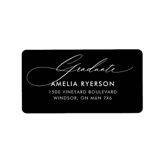 卒業住所 シール (正面)