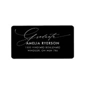 卒業住所 シール (正面)