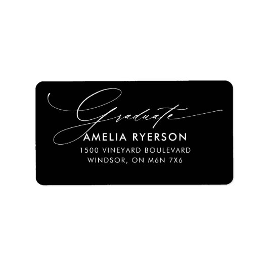 卒業住所 シール (正面)