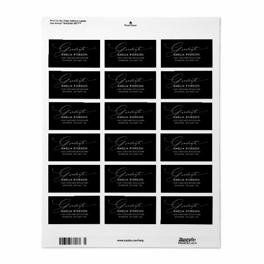 卒業住所 シール (フルシート)