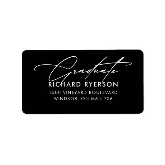 卒業住所 シール (正面)