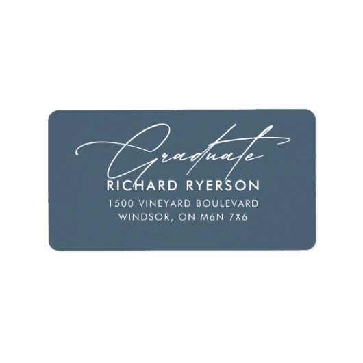 卒業住所 シール (正面)
