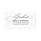 卒業住所 シール (正面)