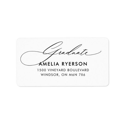 卒業住所 シール (正面)