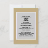 卒業保発表「穏やかで卒業」 招待状 (裏面)