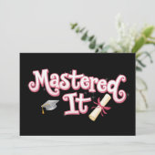 卒業修士号を取得 招待状 (スタンド正面)