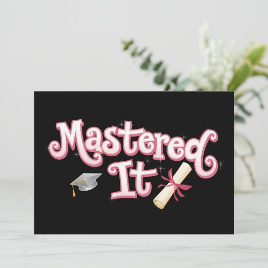 卒業修士号を取得 招待状 (スタンド正面)