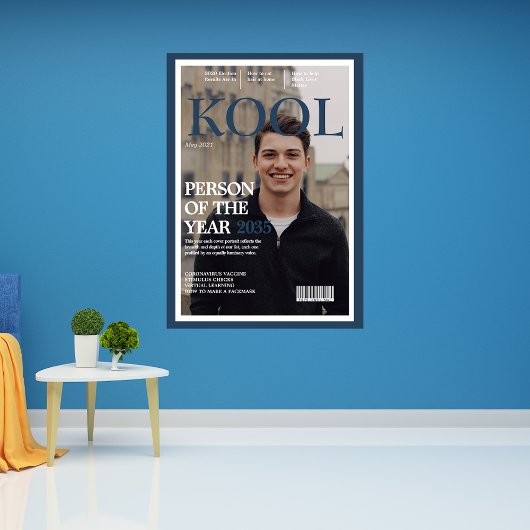 卒業偽クール雑誌カバーフォトブルー ポスター