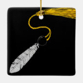 卒業優等卒業記念ギフト セラミックオーナメント (裏面)