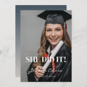 卒業党の招待状やったな 招待状 (正面/裏面)