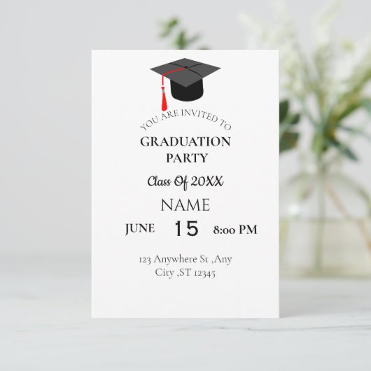 卒業党の招待状 エンクロージャーカード (スタンド正面)