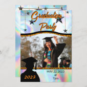 卒業党パーソナライズされた招待状 招待状 (正面/裏面)