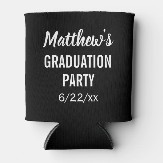 卒業党優遇モダンタイポグラフィ 缶クーラー (正面)