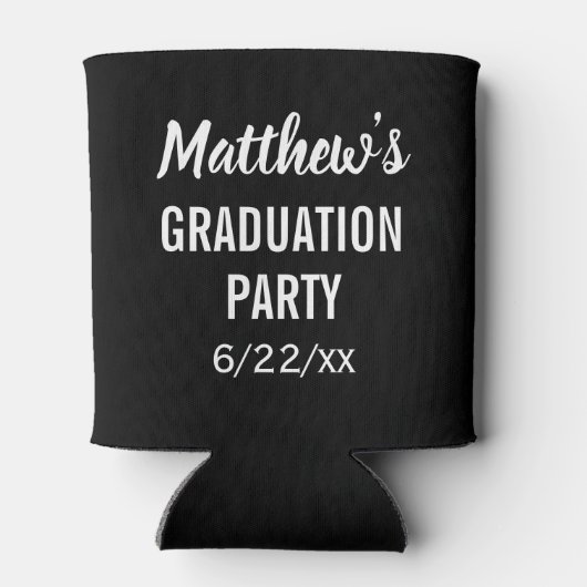 卒業党優遇モダンタイポグラフィ 缶クーラー (裏面)