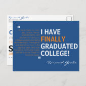 卒業党招待状 インビテーションポストカード (正面/裏面)