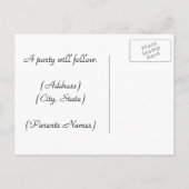 卒業党招待状 インビテーションポストカード (裏面)