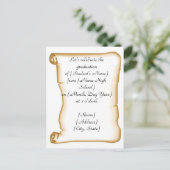 卒業党招待状 インビテーションポストカード (スタンド正面)