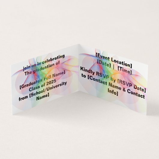 卒業党招待状 名刺 (内部)