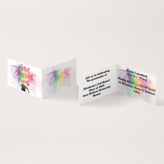 卒業党招待状 名刺 (内部&外部)