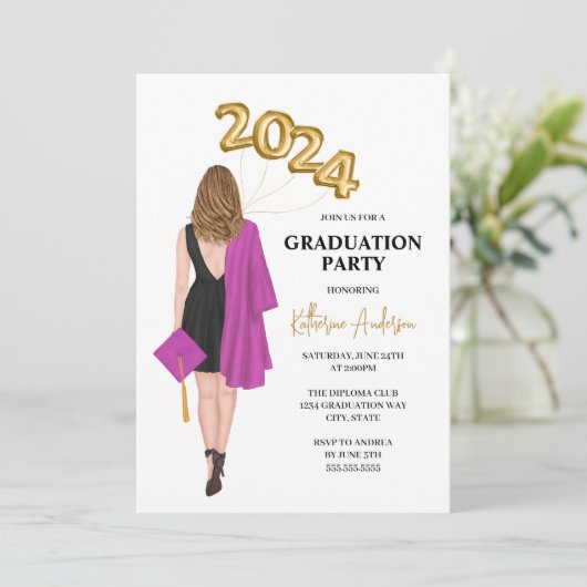 卒業党招待状 招待状 (スタンド正面)