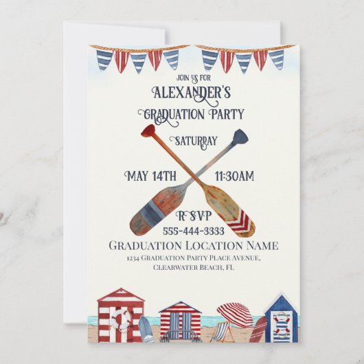 卒業党招待状 招待状 (正面)