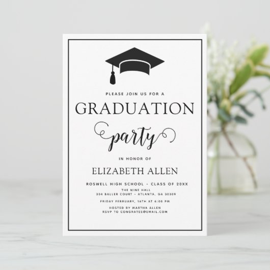 卒業党招待状 招待状 (スタンド正面)