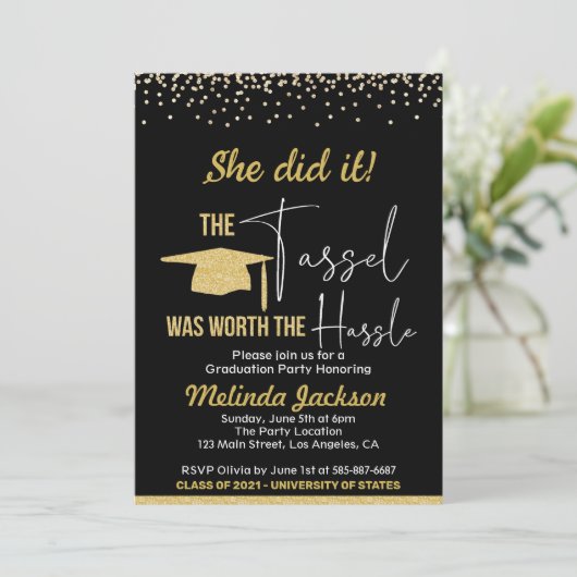 卒業党招待状 招待状 (スタンド正面)