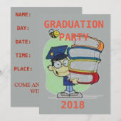 卒業党招待状 招待状 (正面/裏面)