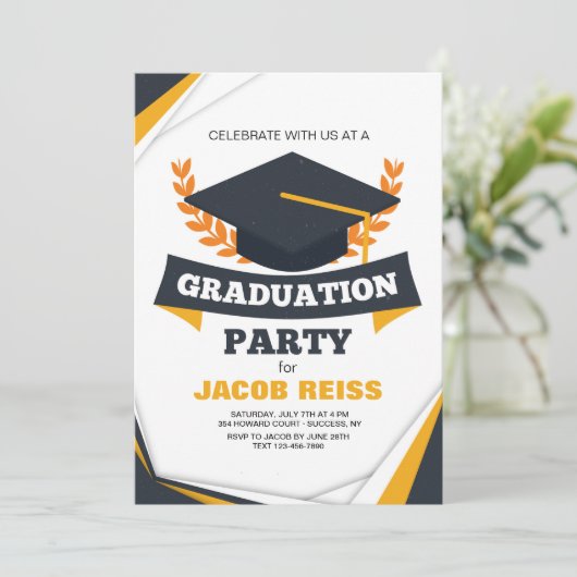 卒業党招待状 招待状 (スタンド正面)