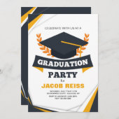 卒業党招待状 招待状 (正面/裏面)