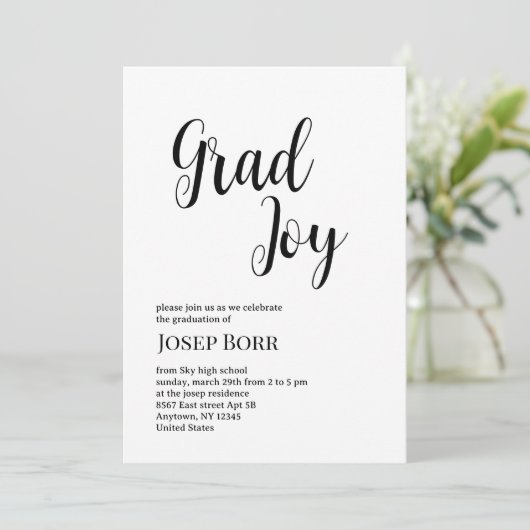 卒業党招待状 招待状 (スタンド正面)