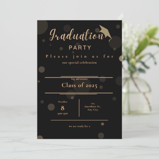 卒業党招待状 招待状 (スタンド正面)