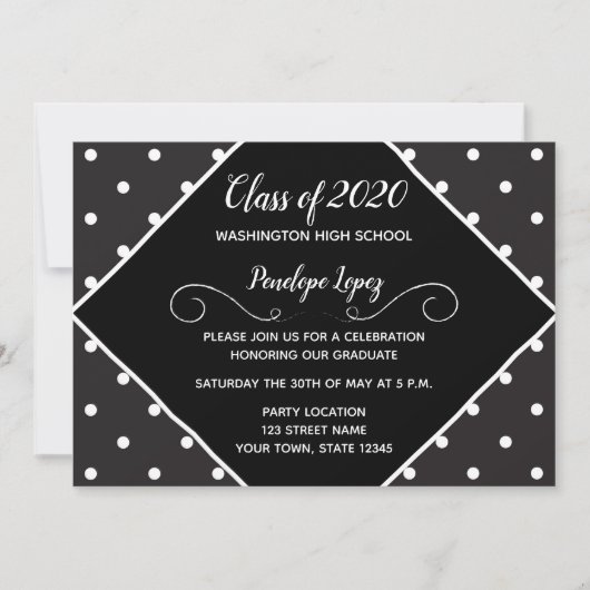 卒業党招待状 招待状 (正面)