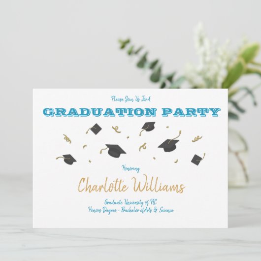 卒業党招待状 招待状 (スタンド正面)