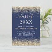 卒業党金ゴールドネイビーブルークラス2025 招待状 (スタンド正面)