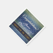 卒業党 |デニムスターズスカイブルー銀河系 スタンダードカクテルナプキン (角)