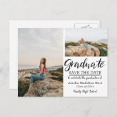 卒業党 | 写真の日付を保数々の存 案内ポストカード (正面/裏面)