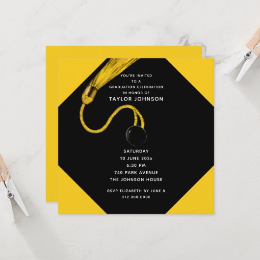 卒業党 招待状 (正面/裏面インサイチュ)