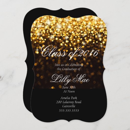 卒業党 招待状 (正面/裏面)