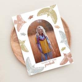 卒業党 Soaring Birds Bohoフォークアート 案内ポストカード