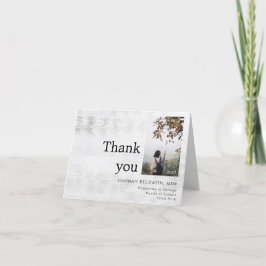 卒業写真ありがとうござ素朴う サンキューカード