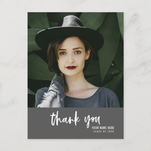 卒業写真ありがとうはがき インビテーションポストカード (正面)