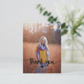 卒業写真ありがとうはがき ポストカード (スタンド正面)