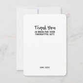 卒業写真ありがとう サンキューカード (裏面)