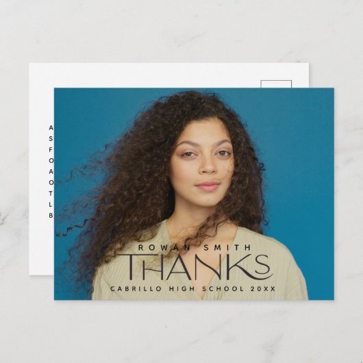 卒業写真ありがとう ポストカード (正面/裏面)
