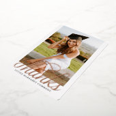 卒業写真ありがとう 箔招待状 (回転した状態)